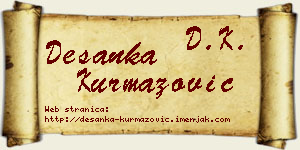 Desanka Kurmazović vizit kartica